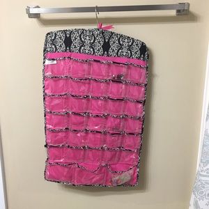 Jewelry Organizer Pockets Hanging Double Sided